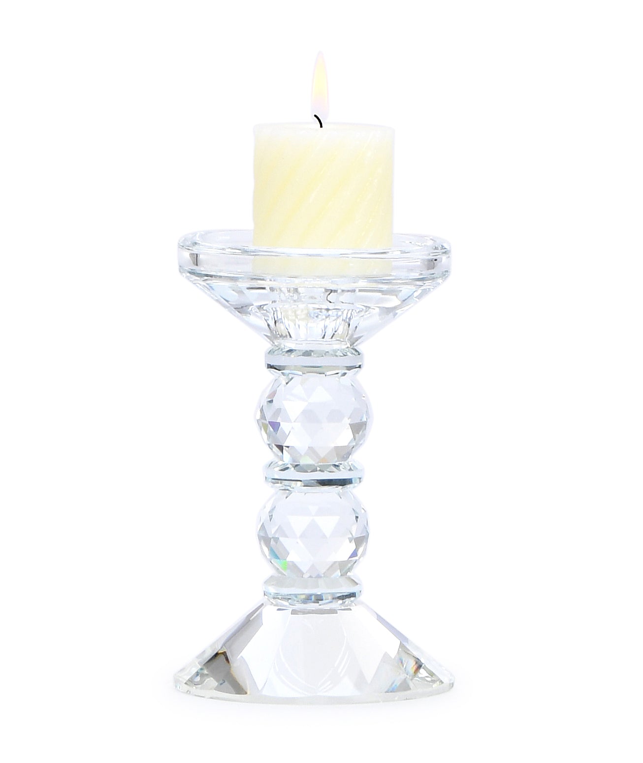 Crystal Candle Holder. 16 cm