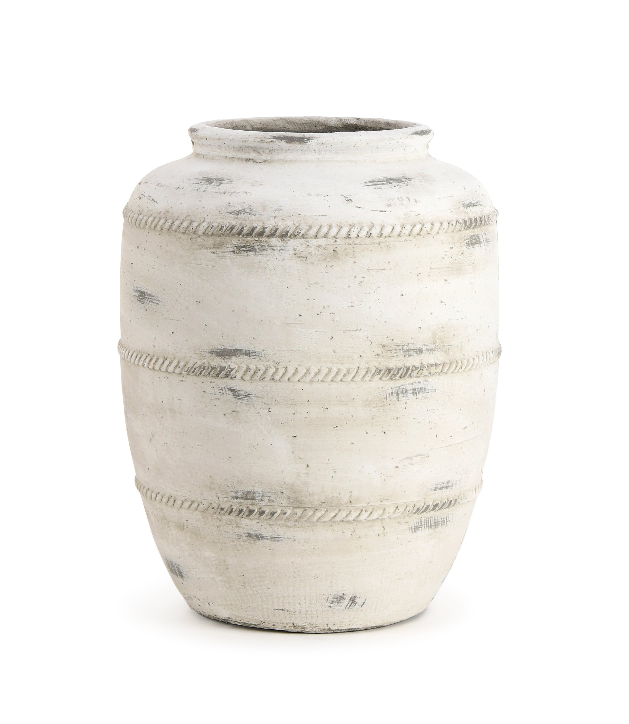 Planter. Antique White