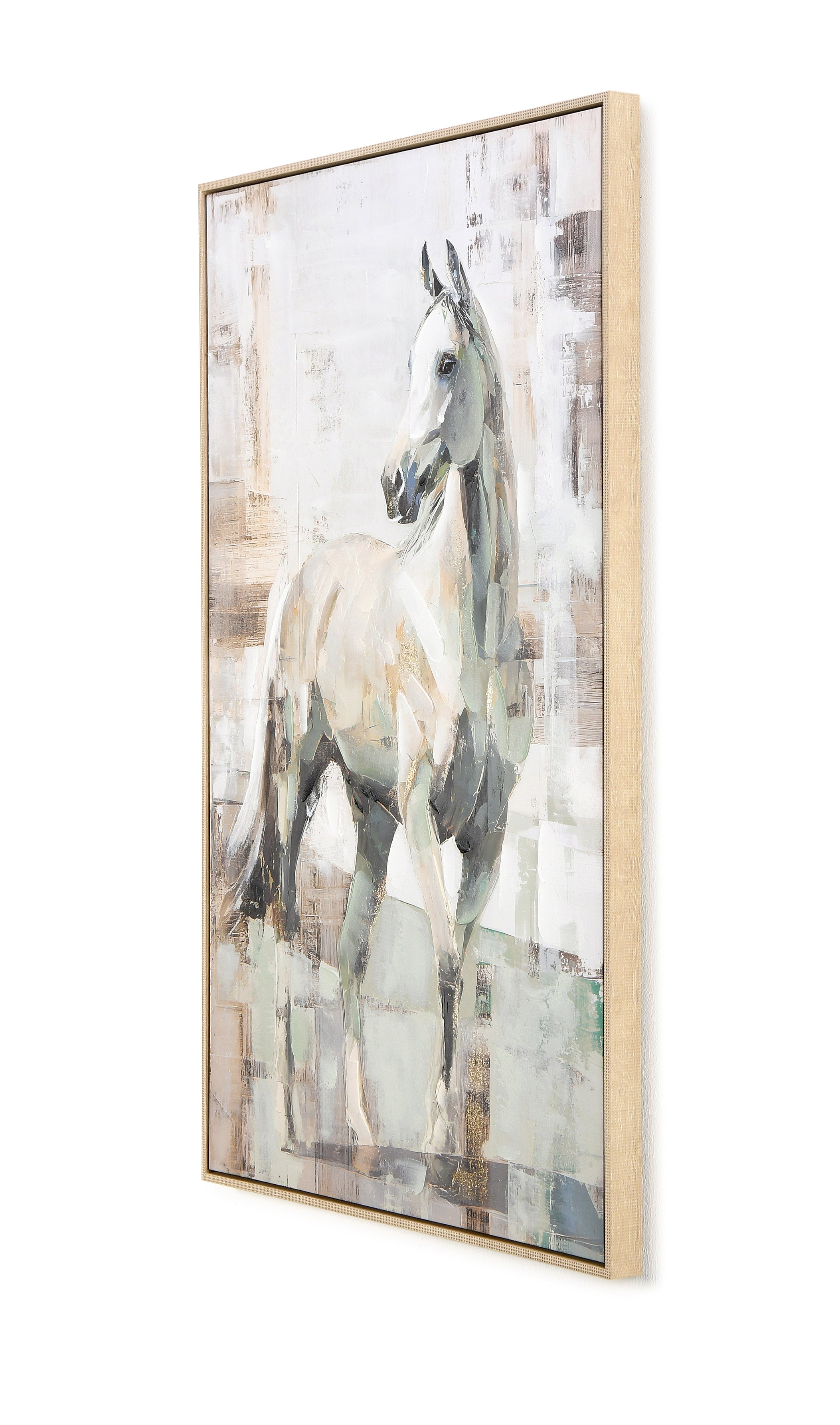 White Horse. 83x124 cm