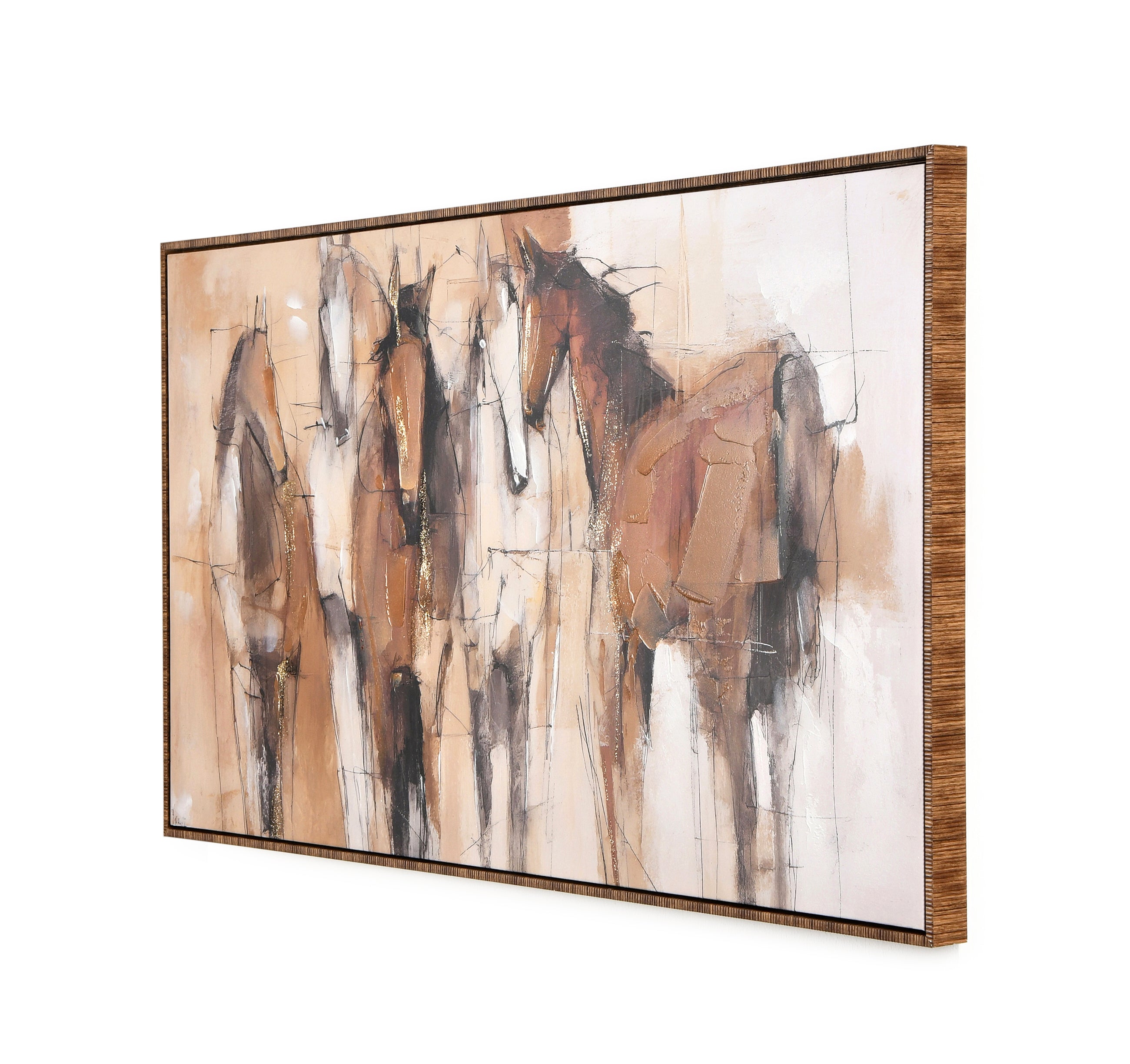 Horses. 143x73 cm