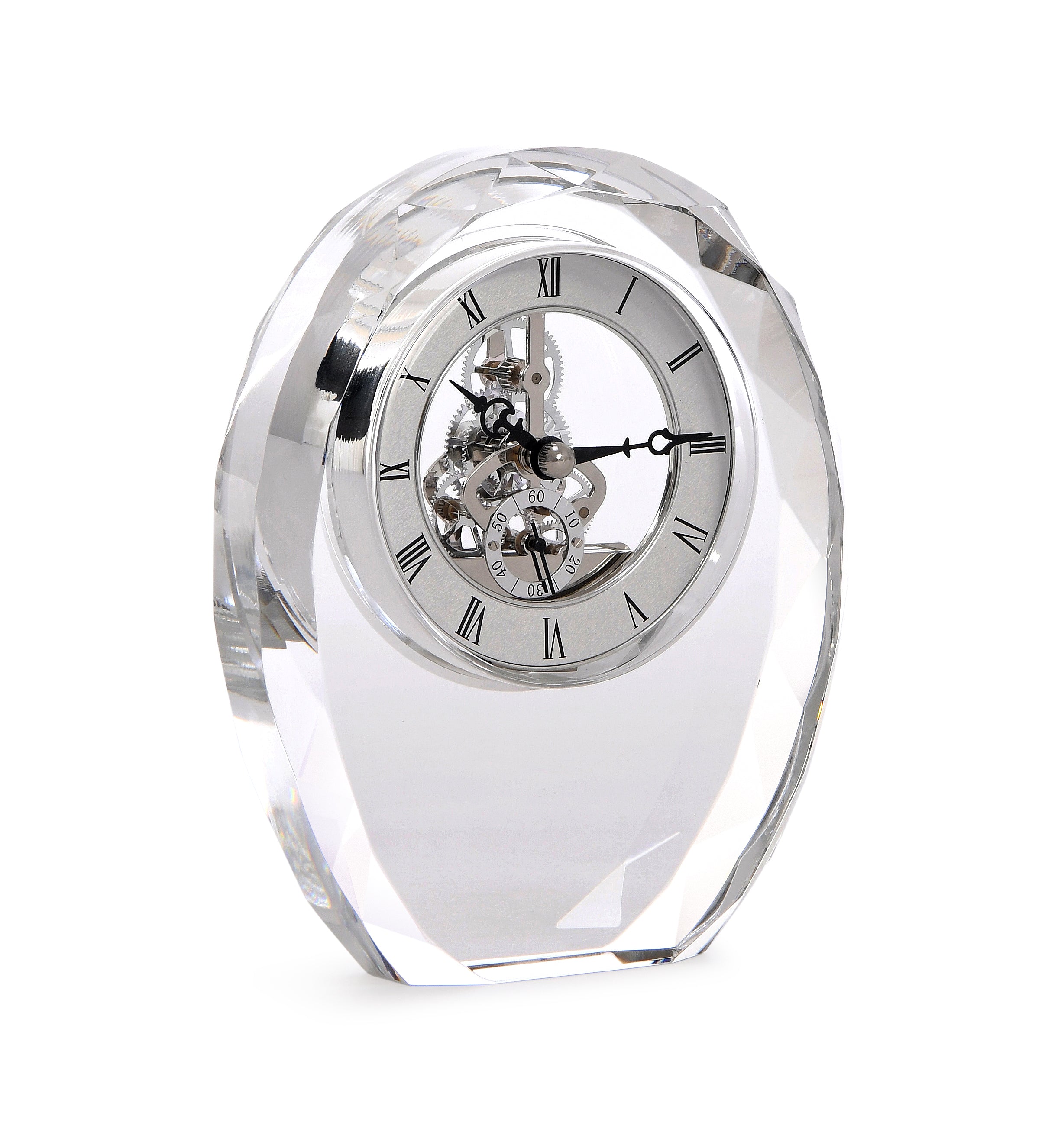Crystal Clock. Oval