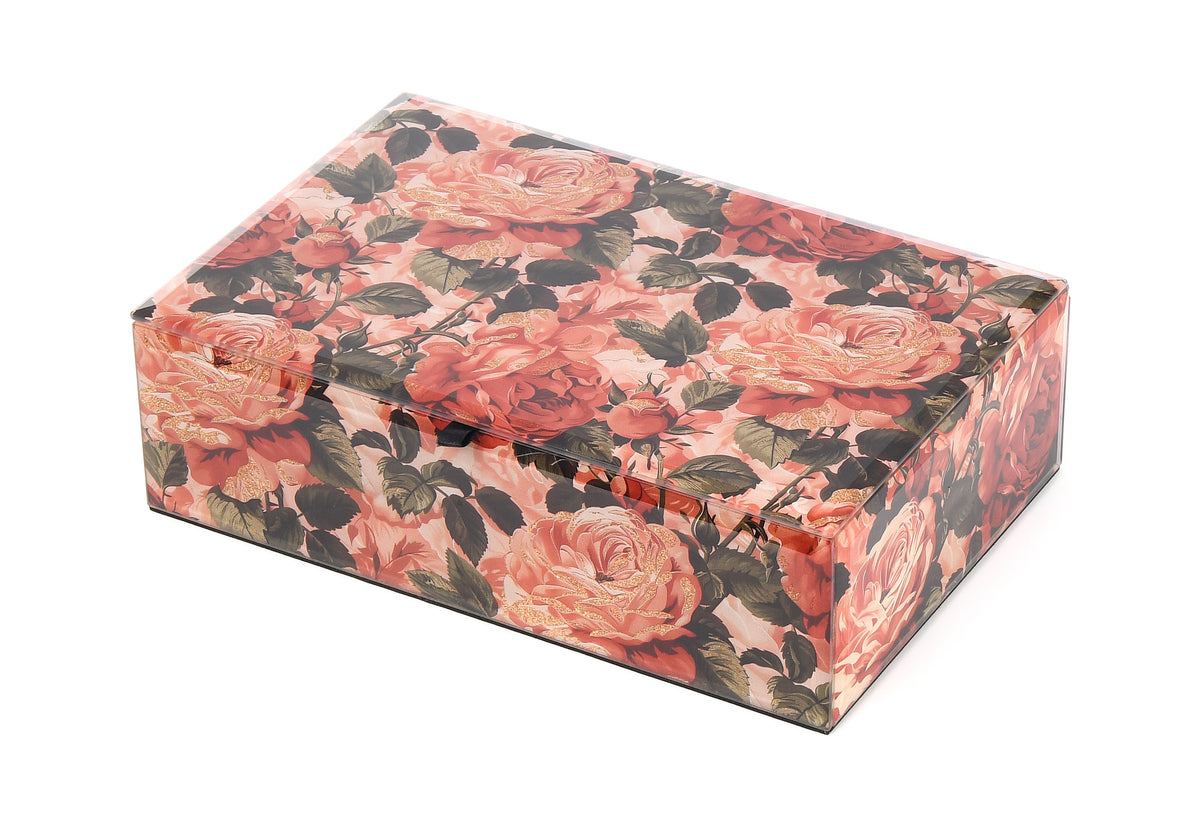 Storage Glass Box. 4 Compartments