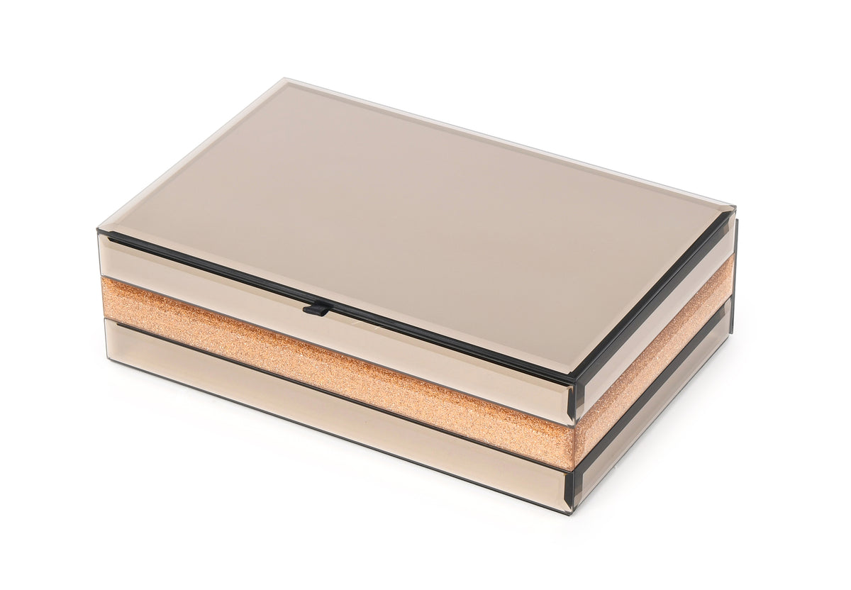 Storage Glass Box. 4 Compartments