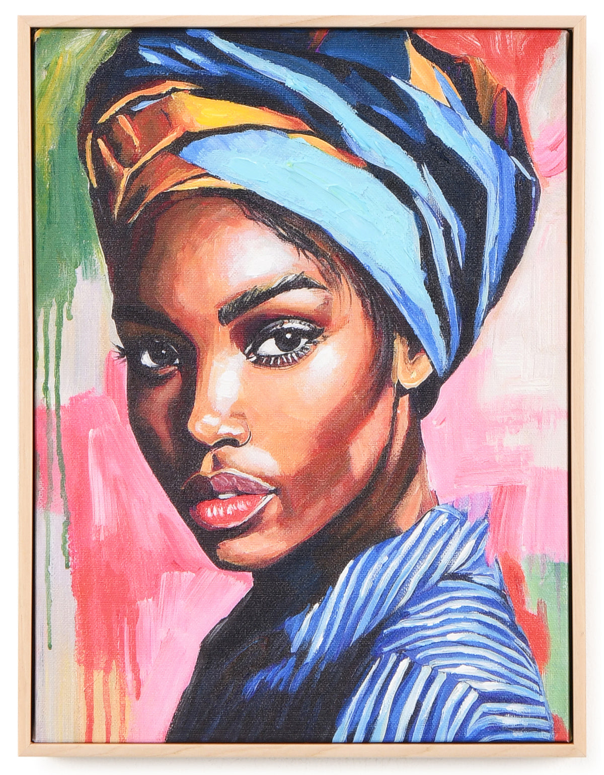 Colourful Lady. 30x40 cm