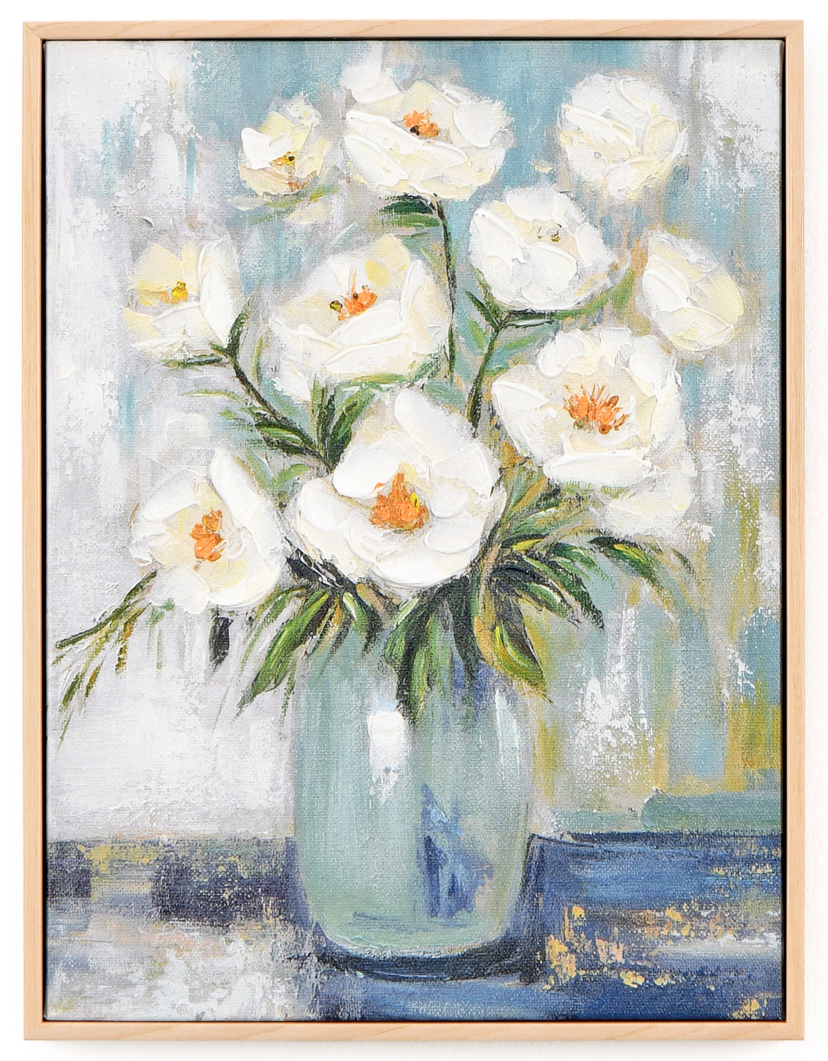 Bouquet of White Poppies. 30x40 cm.