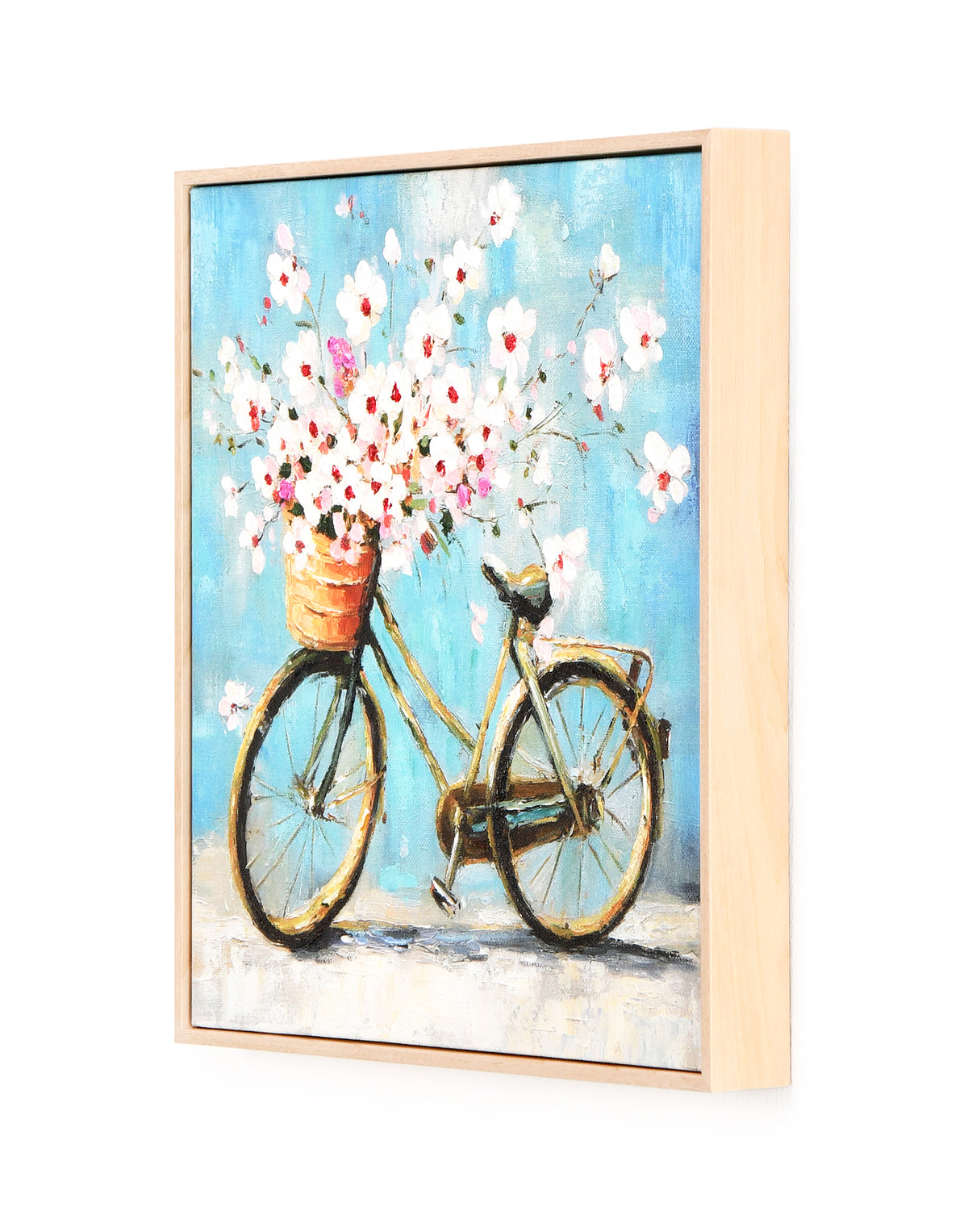 Bicycle in Bloom. 40x40 cm.