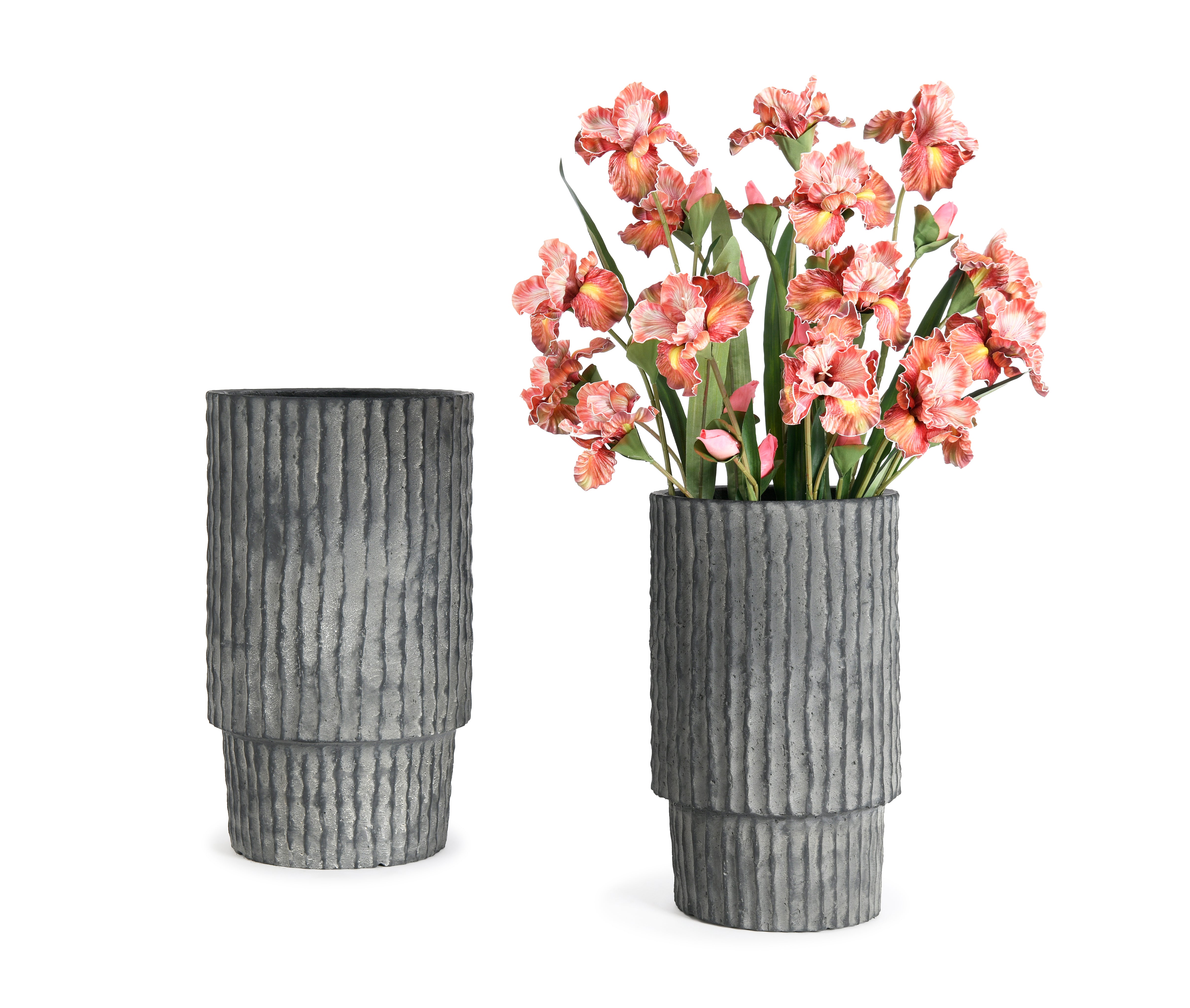 Planter. Charcoal Gray