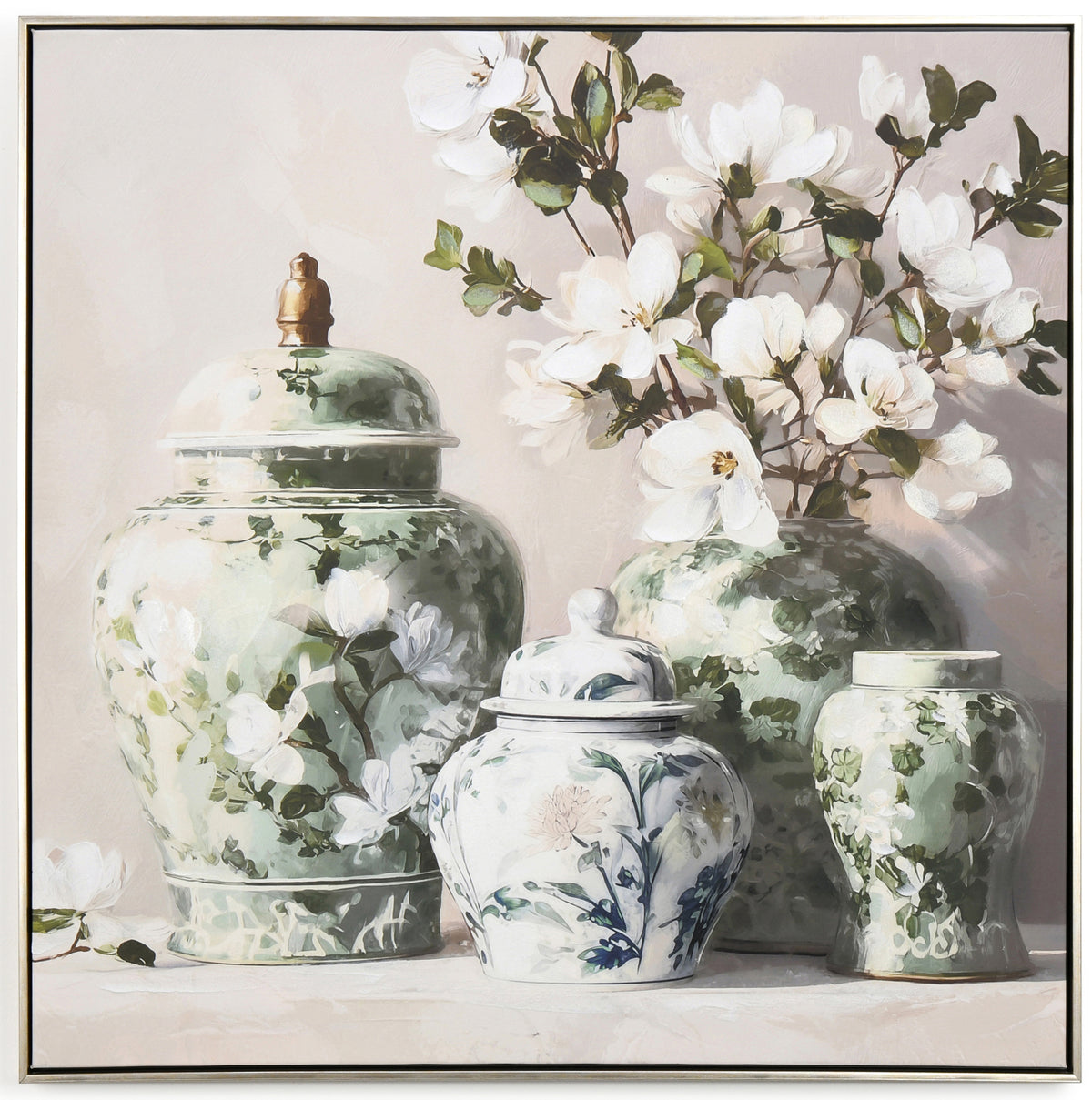 Magnolia in Ceramic. 83x83 cm