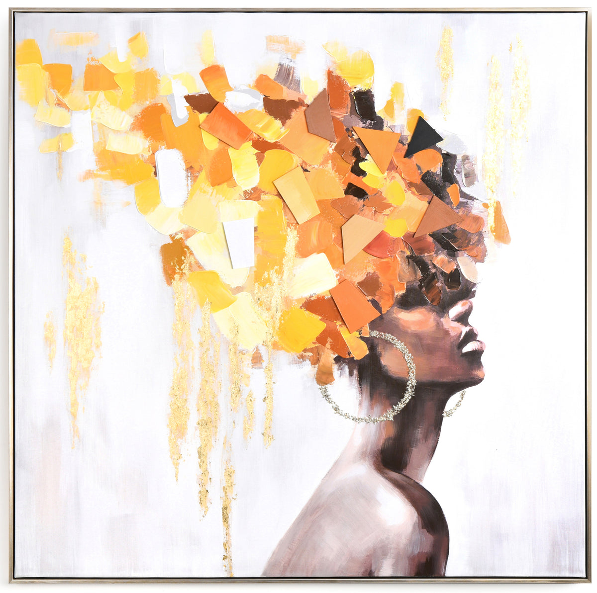 African Beauty. 103x103 cm