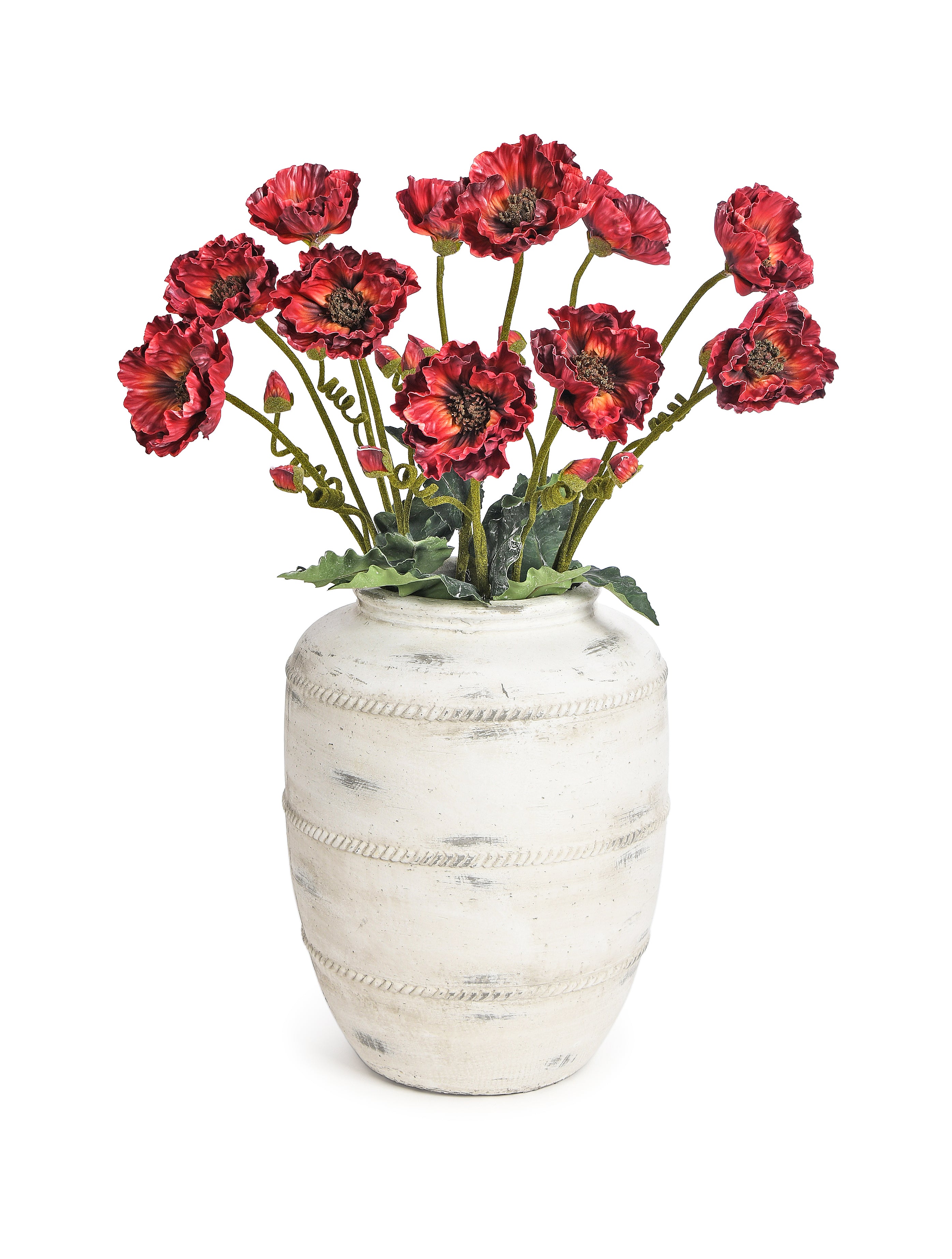 Planter. Antique White