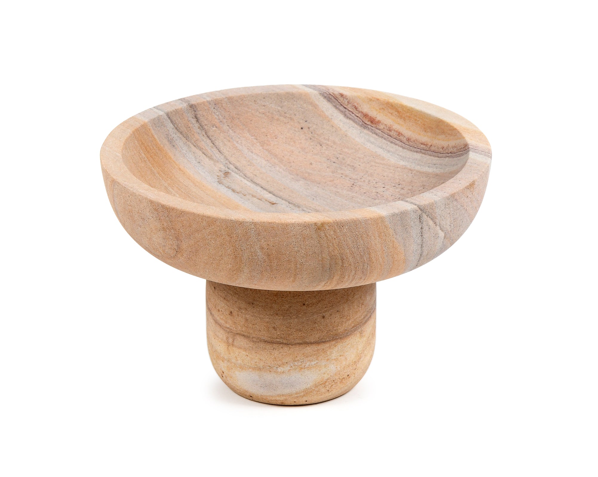Sandstone Pedestal Bowl