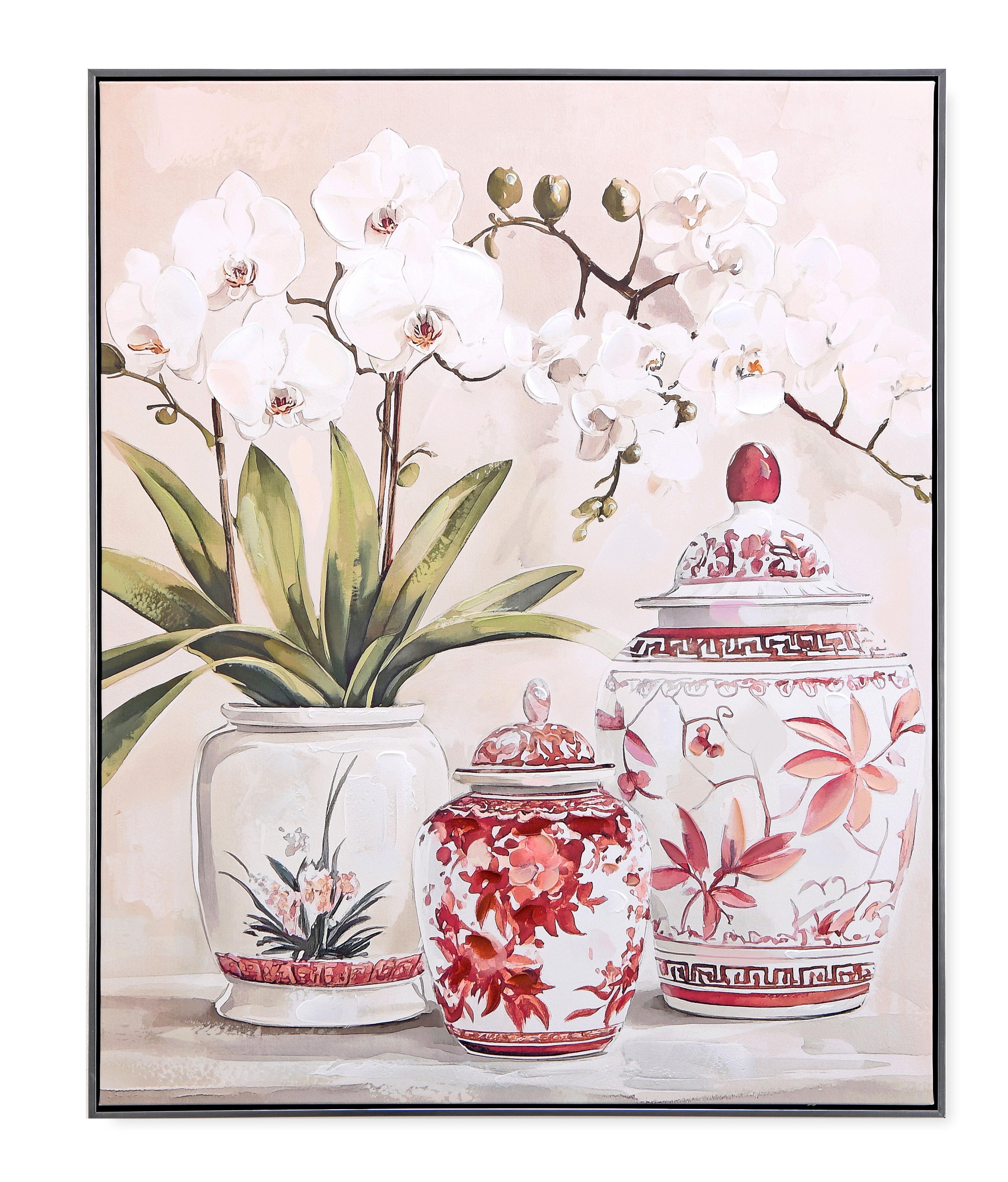 Ginger Jar & Orchids